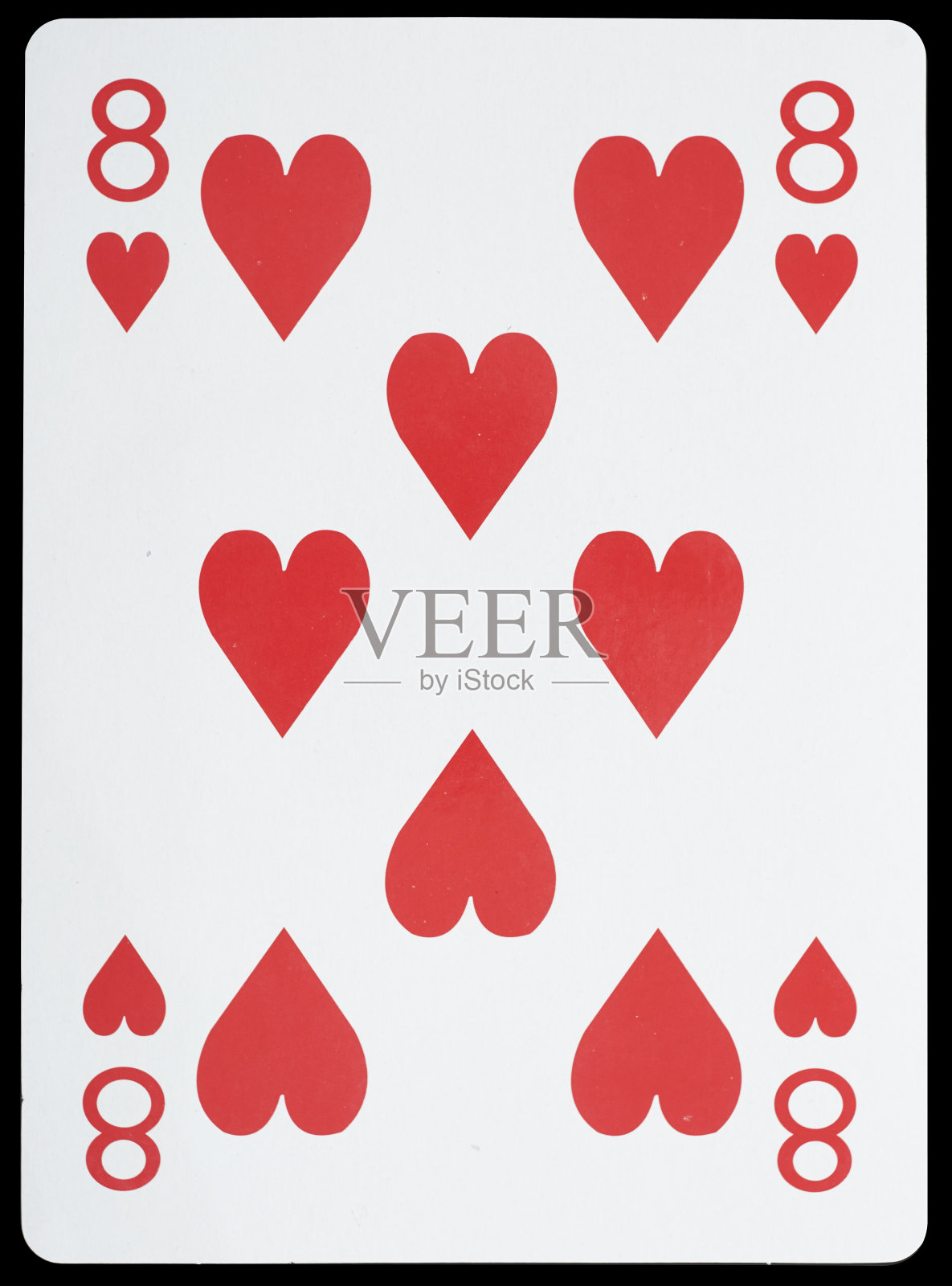 扑克牌孤立的“哈特”照片摄影图片