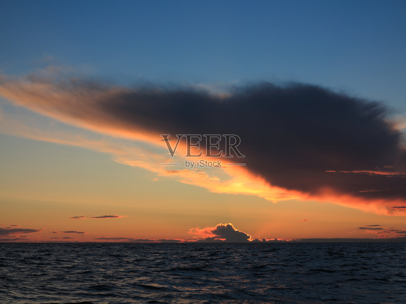 波罗的海的壮观日落照片摄影图片