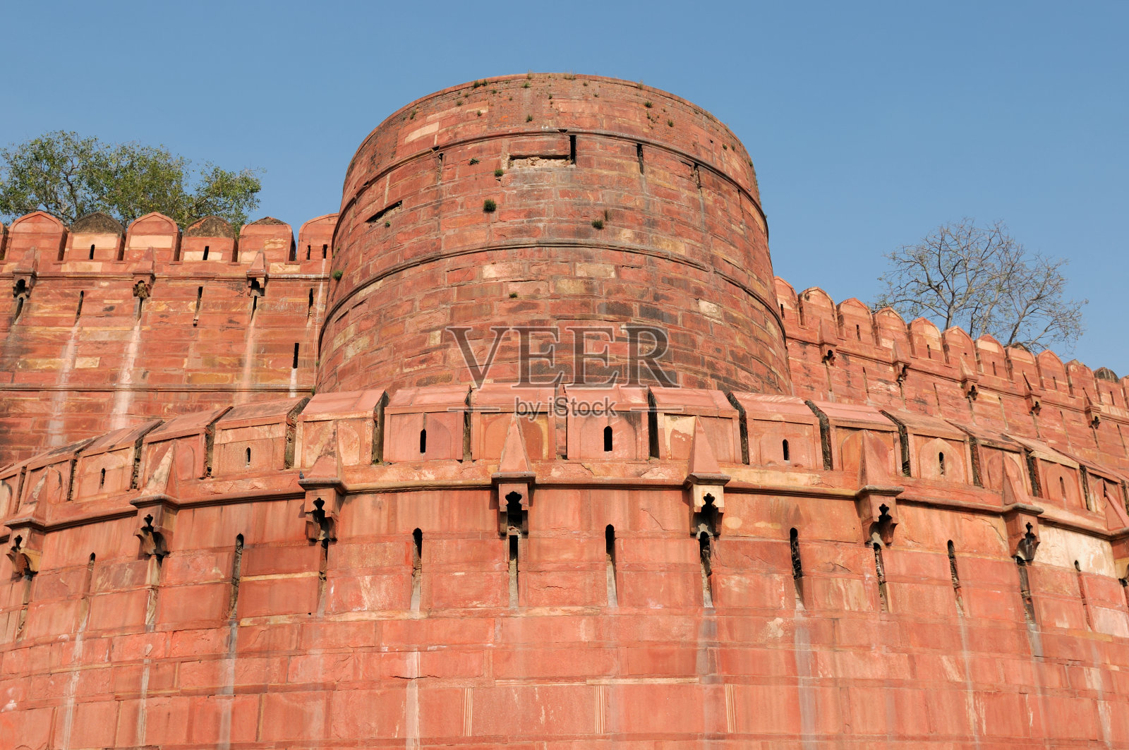 印度阿格拉的红堡照片摄影图片