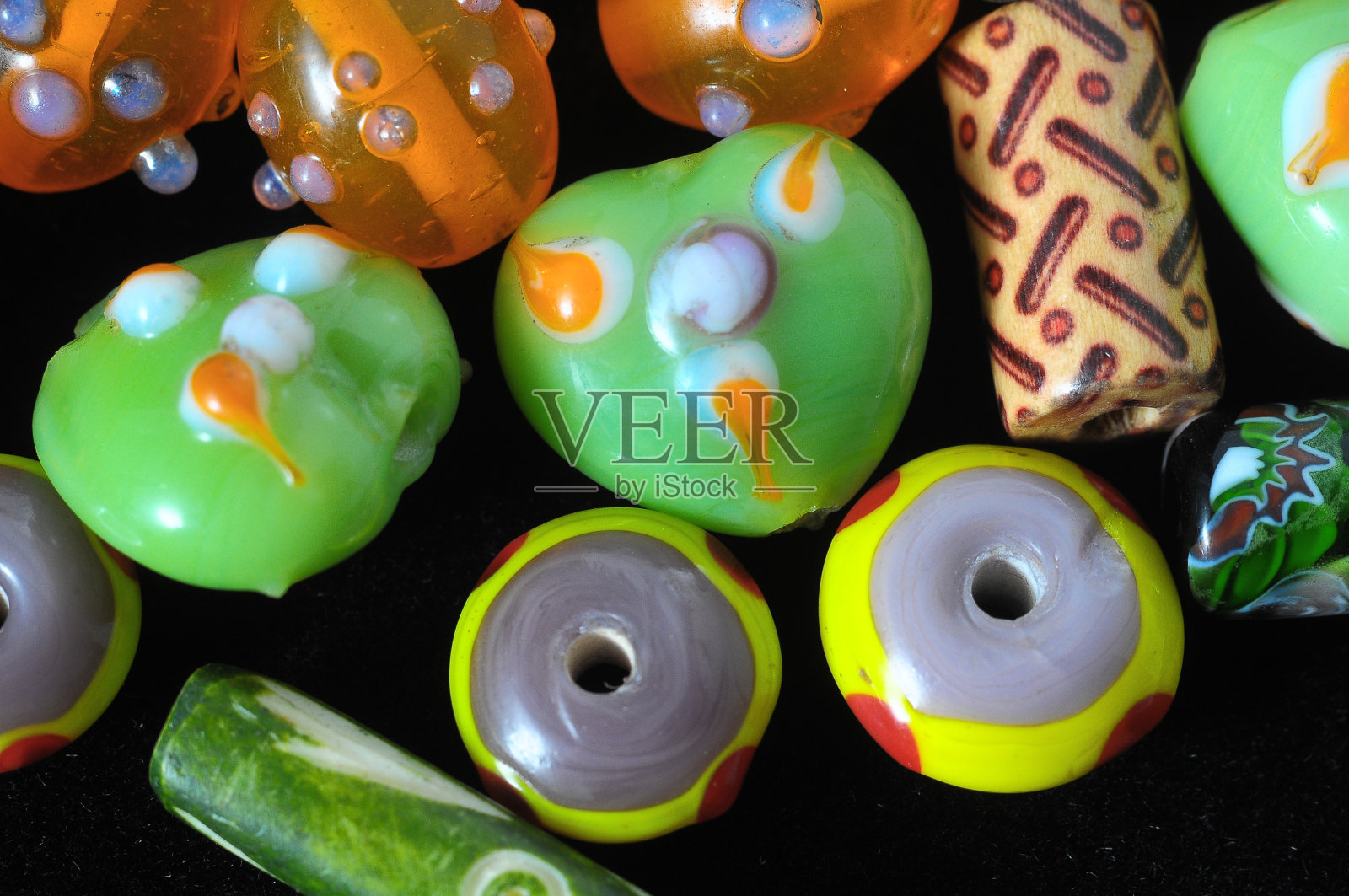 穆拉诺玻璃石头照片摄影图片