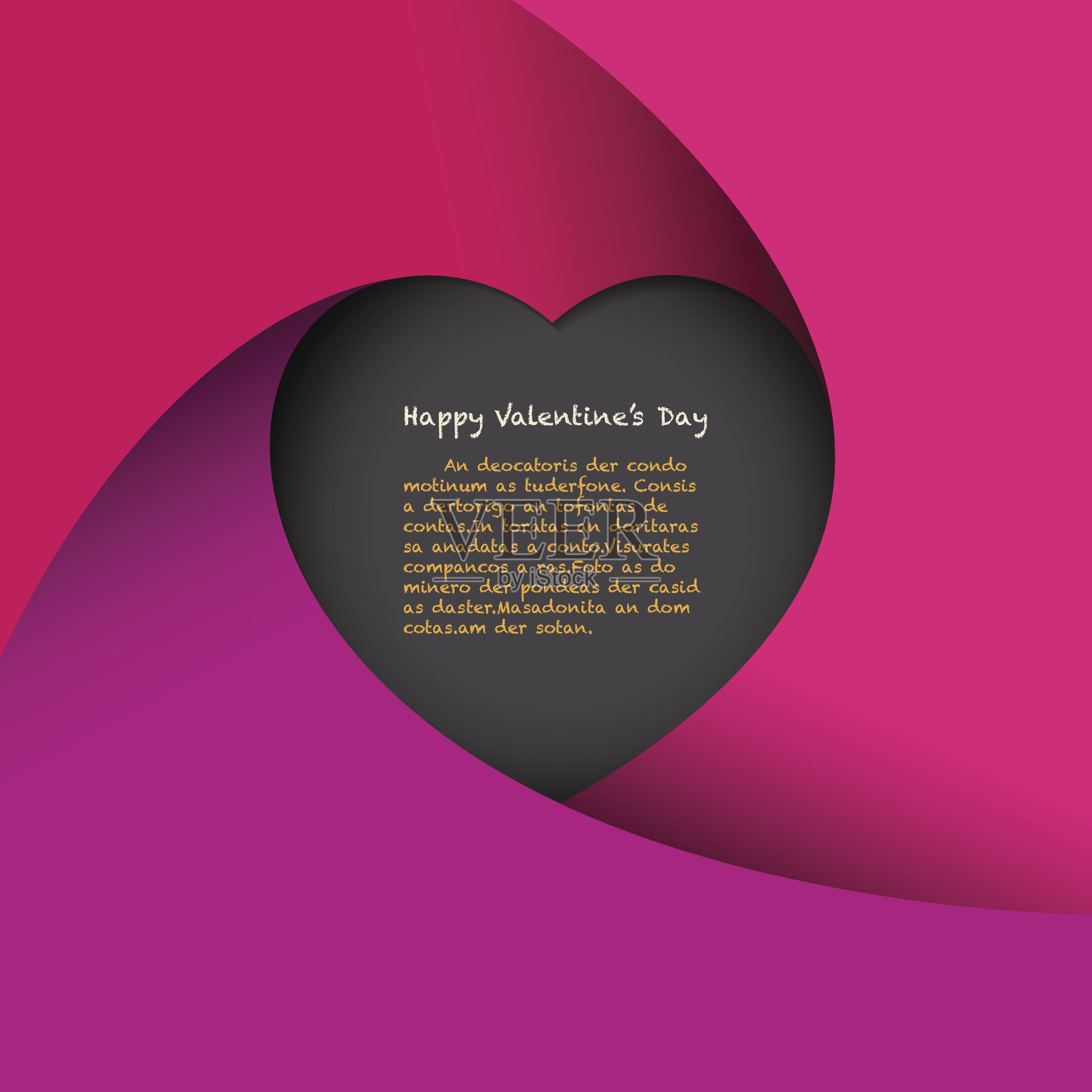 红色的心背景设计模板素材