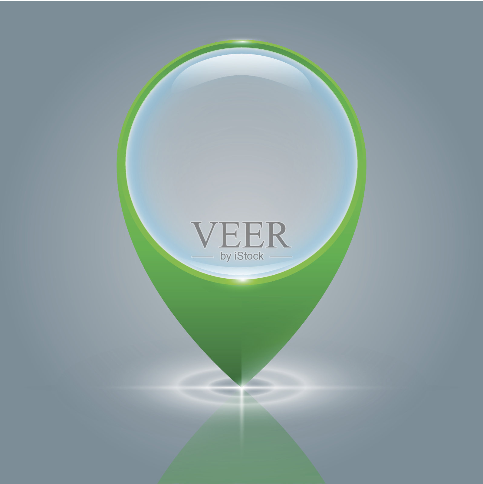 绿色地图销插画图片素材