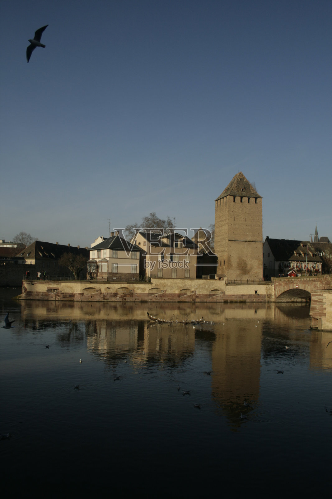 桥梁的餐具照片摄影图片