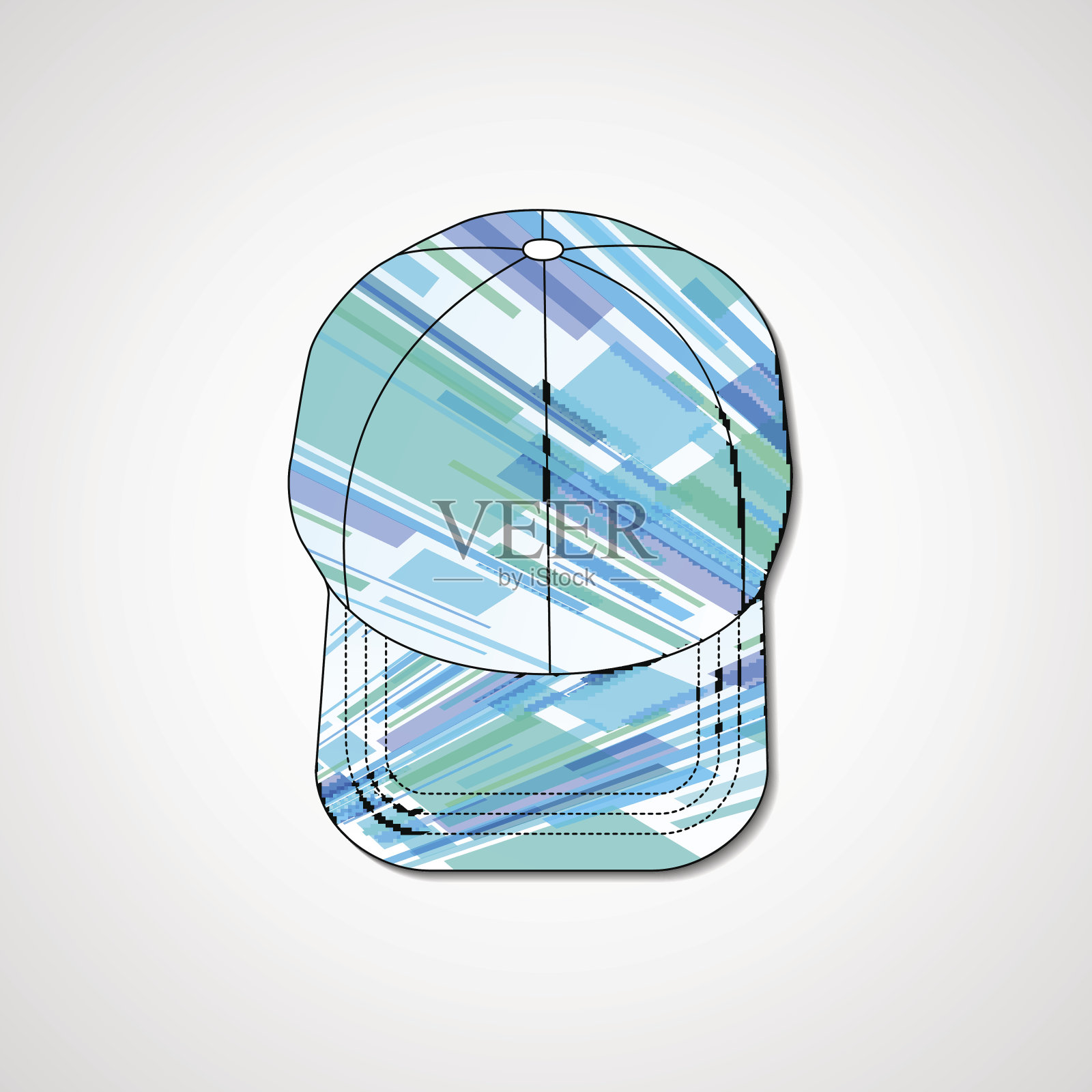 顶帽上的抽象插图设计元素图片