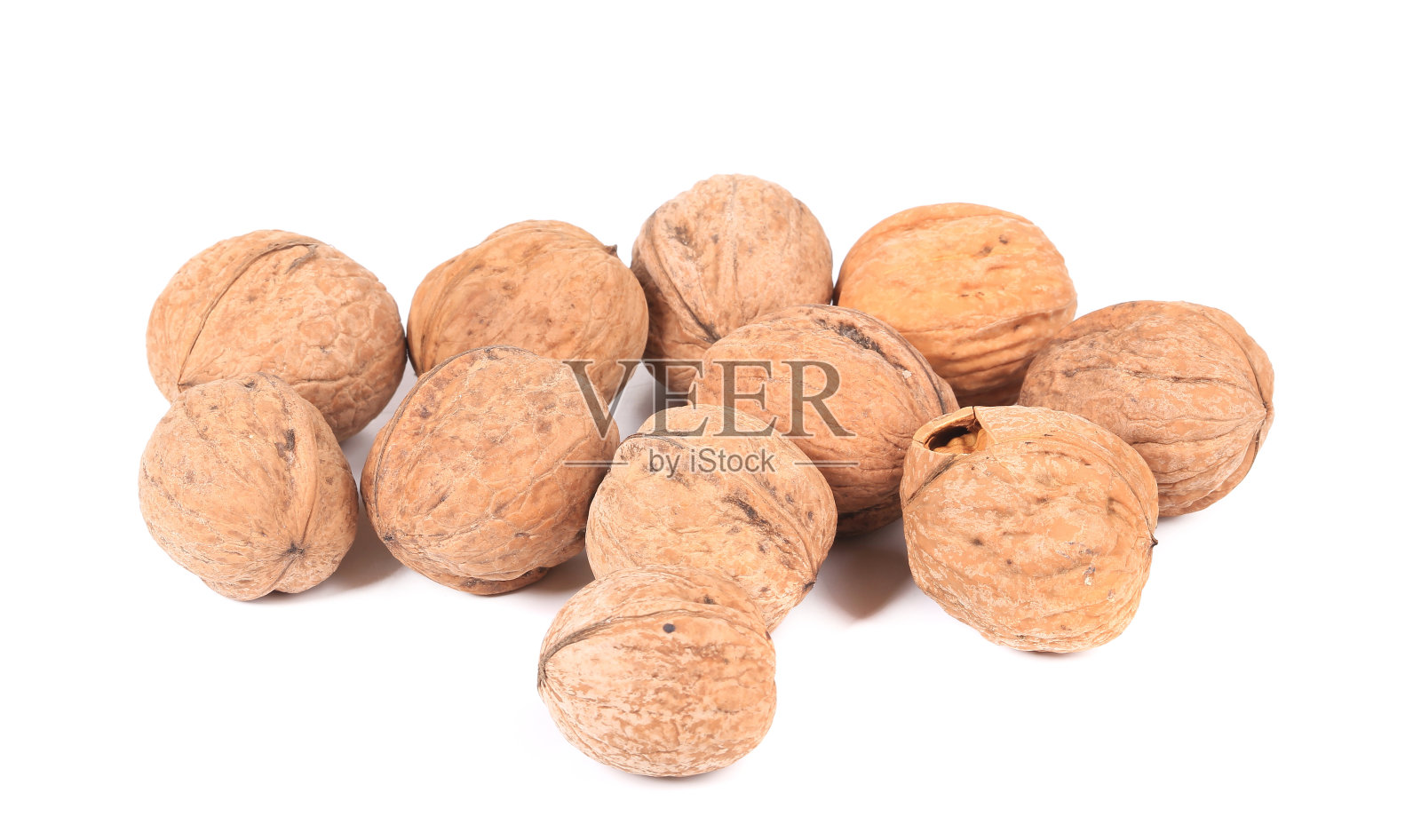 胡桃束的特写。照片摄影图片