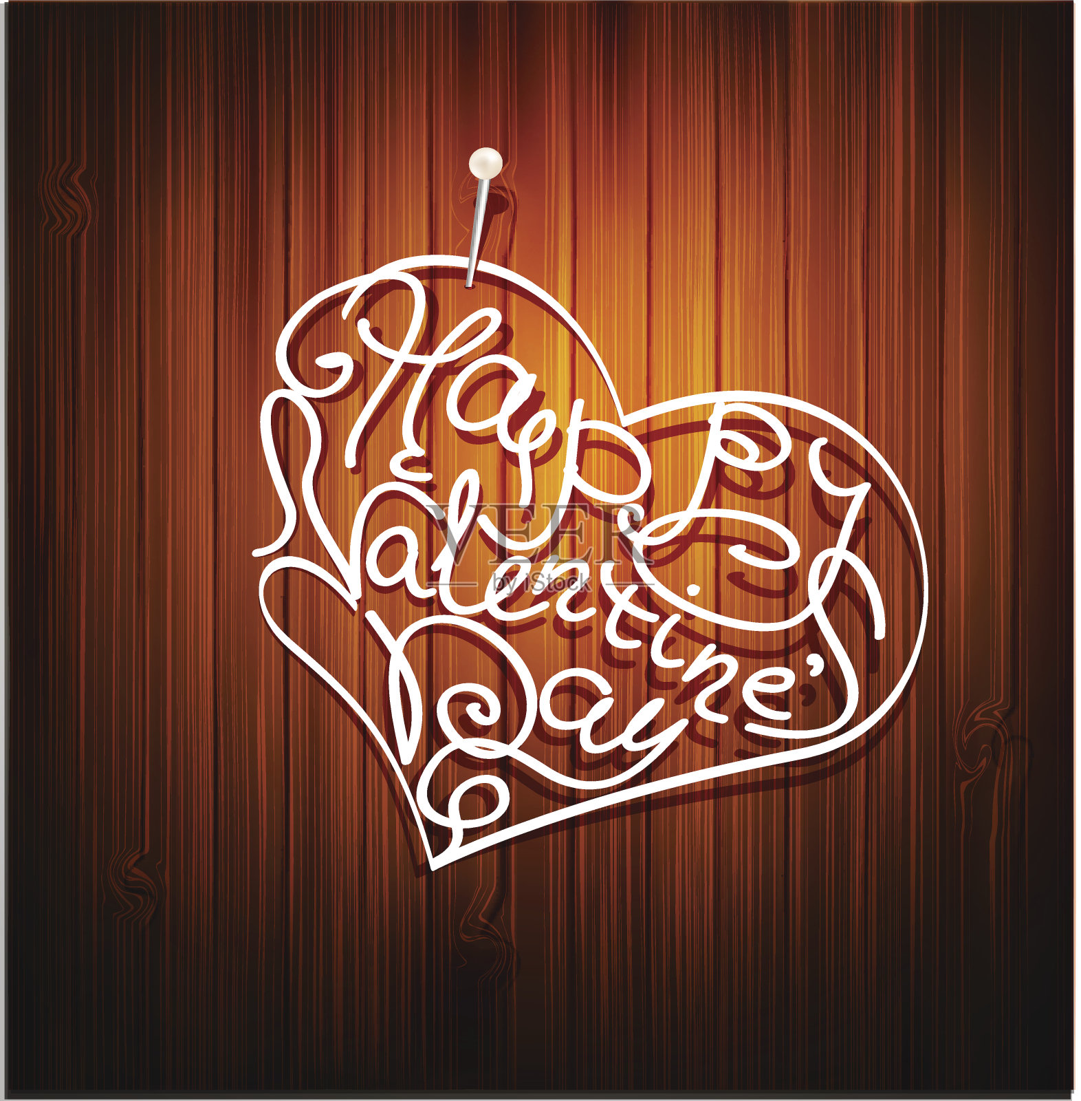 矢量背景，与字(情人节)插画图片素材