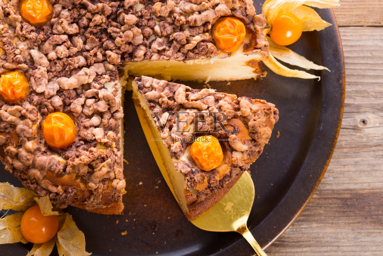 乡村芝士蛋糕照片摄影图片