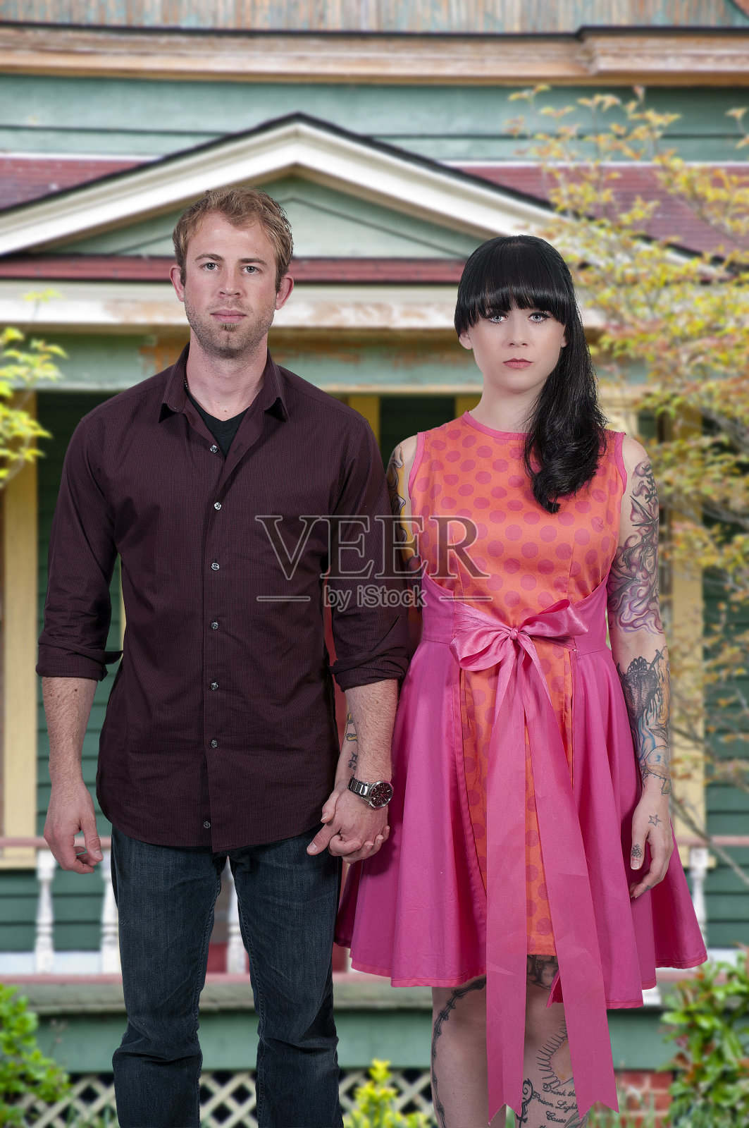 夫妇在爱照片摄影图片