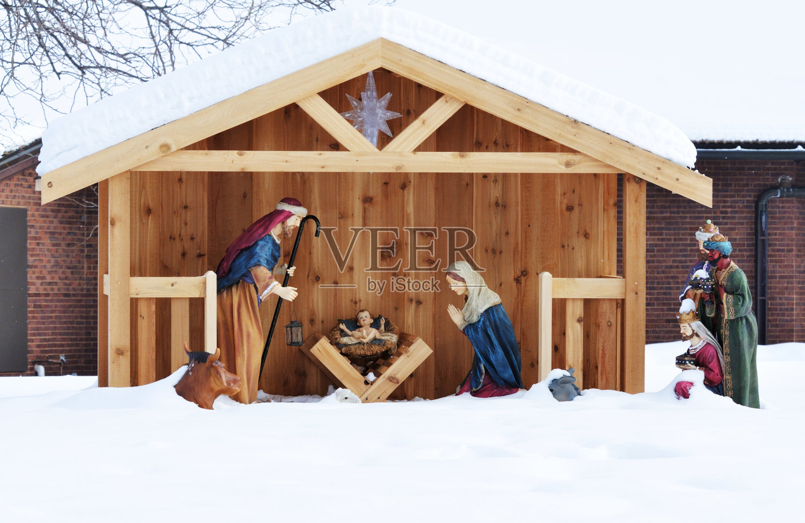 基督诞生的场景照片摄影图片