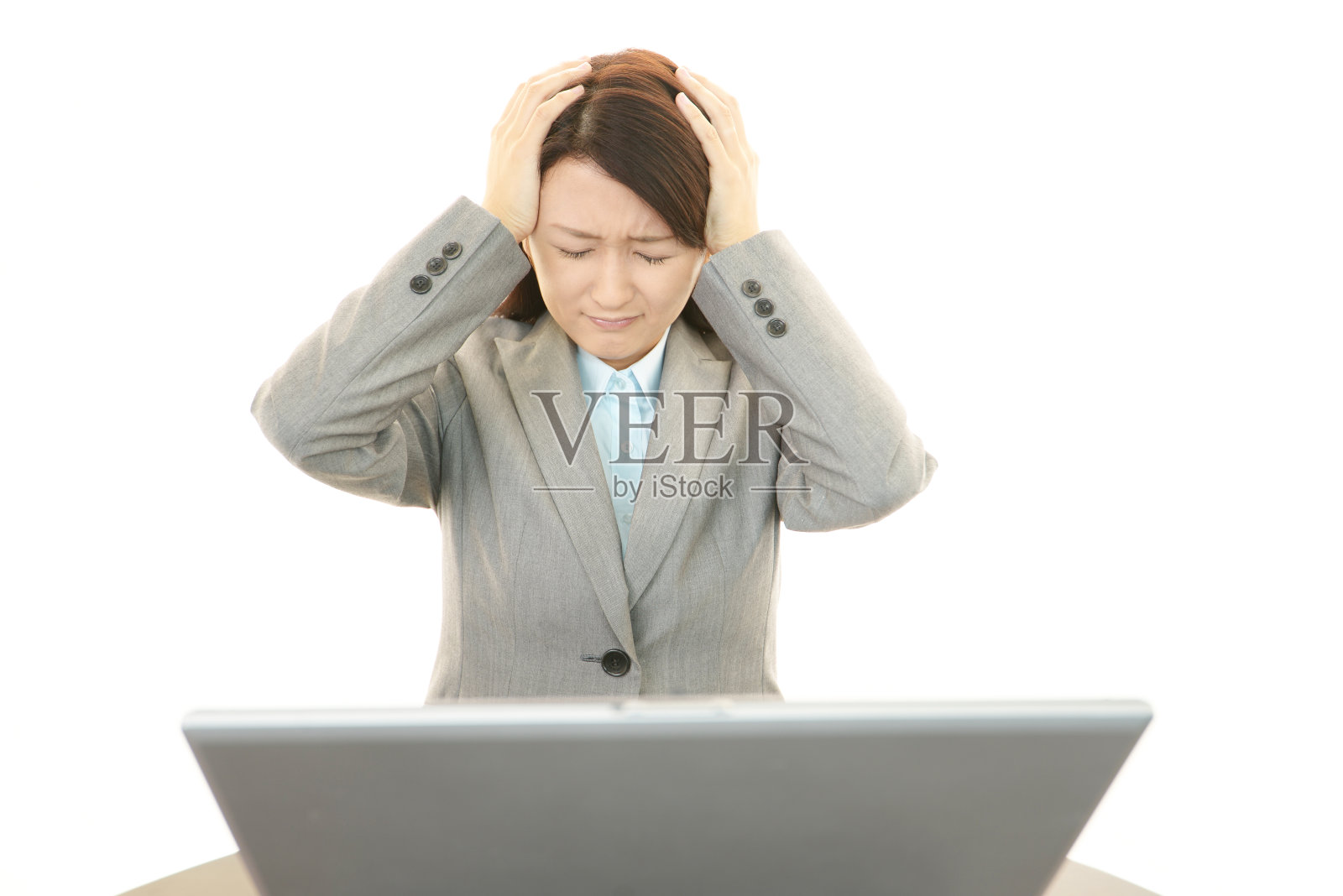 沮丧的商务女性照片摄影图片