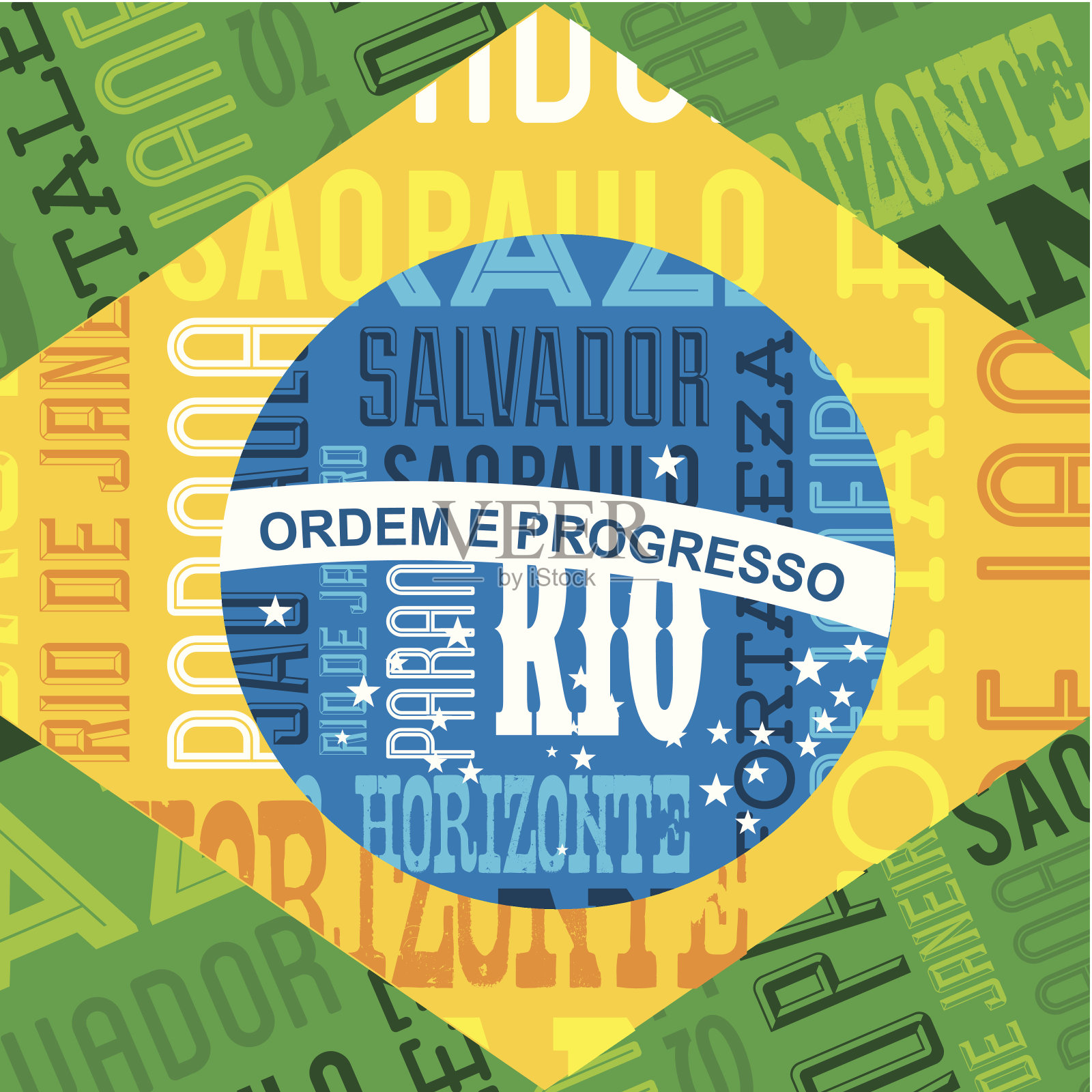 巴西的设计插画图片素材