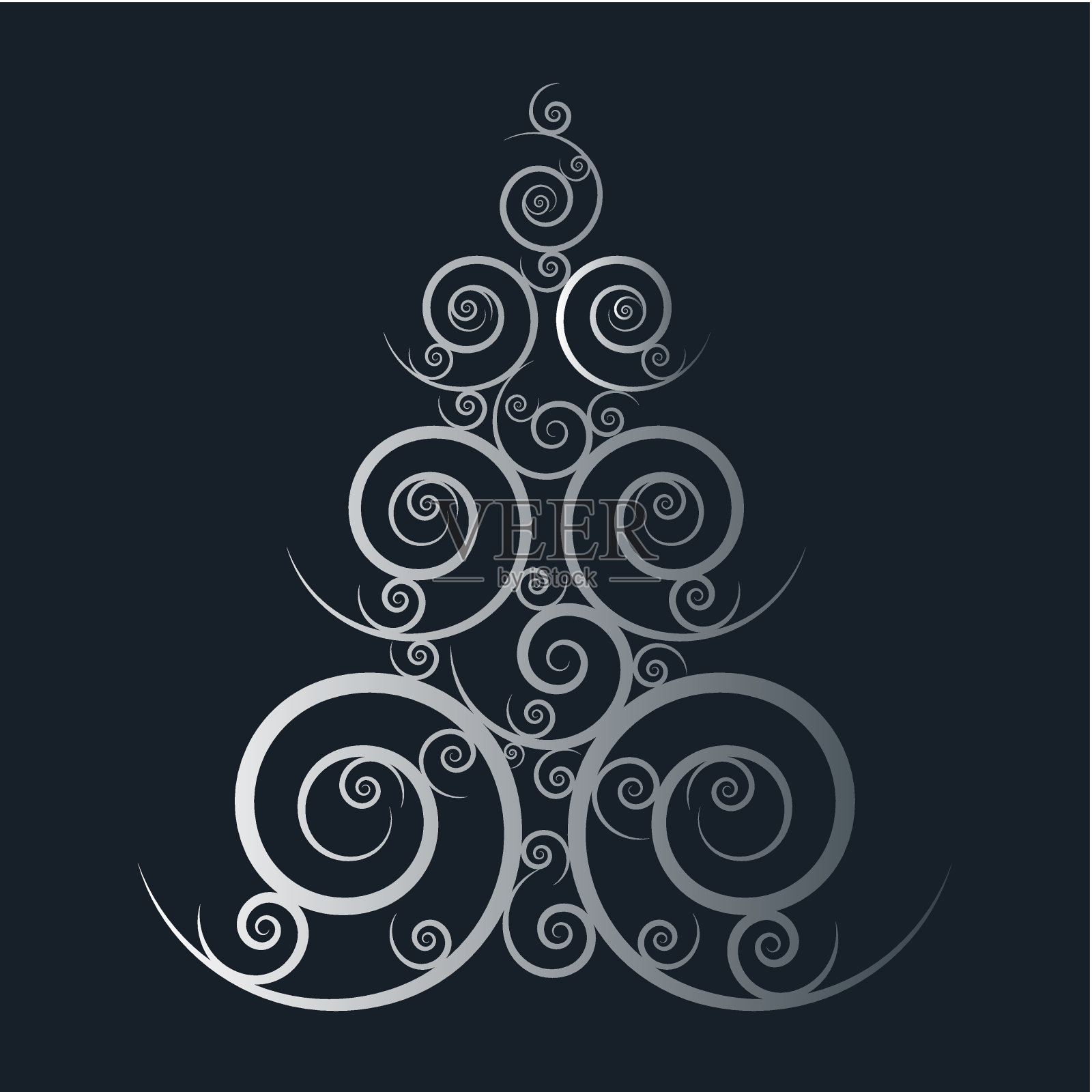 圣诞树插画图片素材