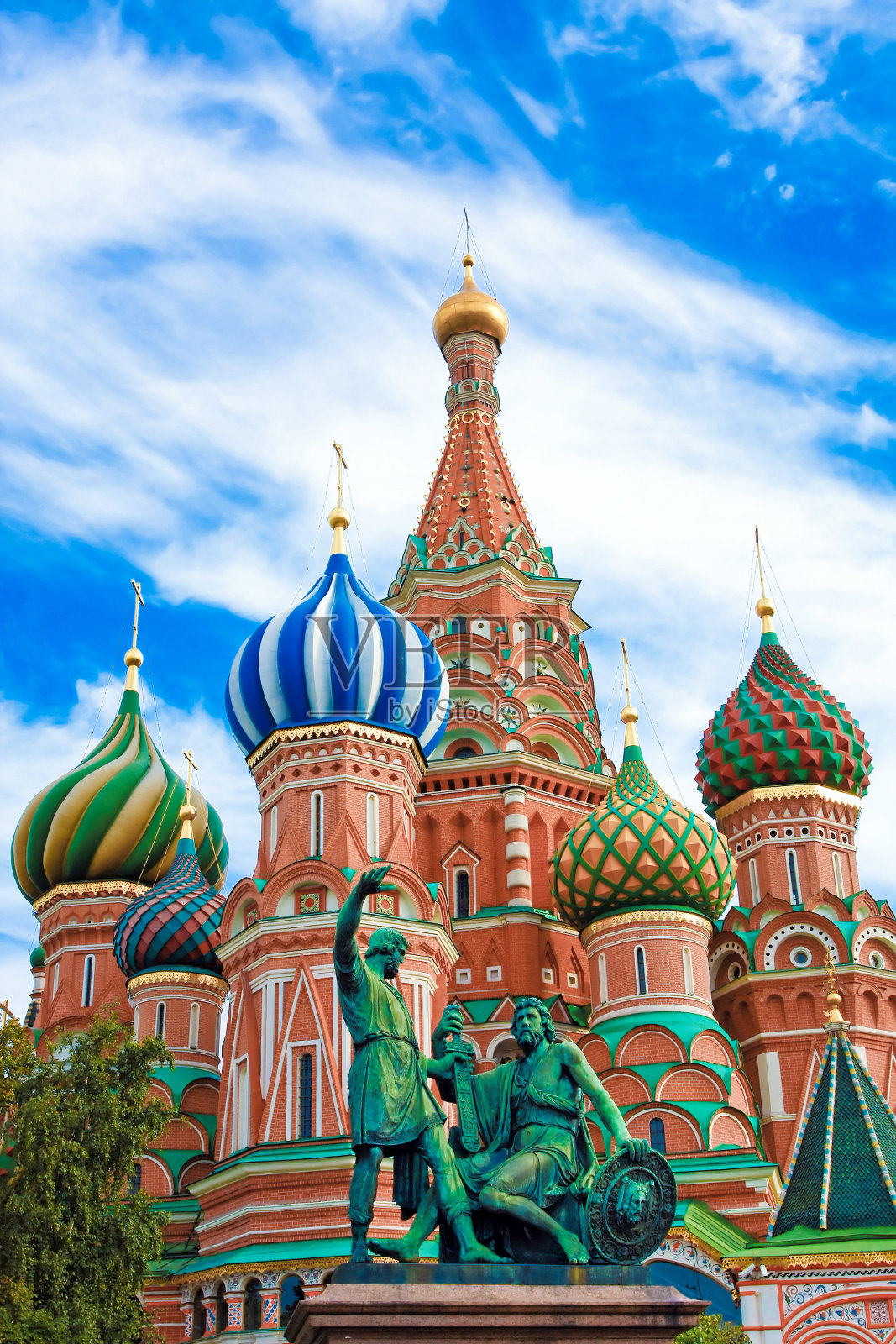 瓦西里大教堂红场俄罗斯莫斯科照片摄影图片