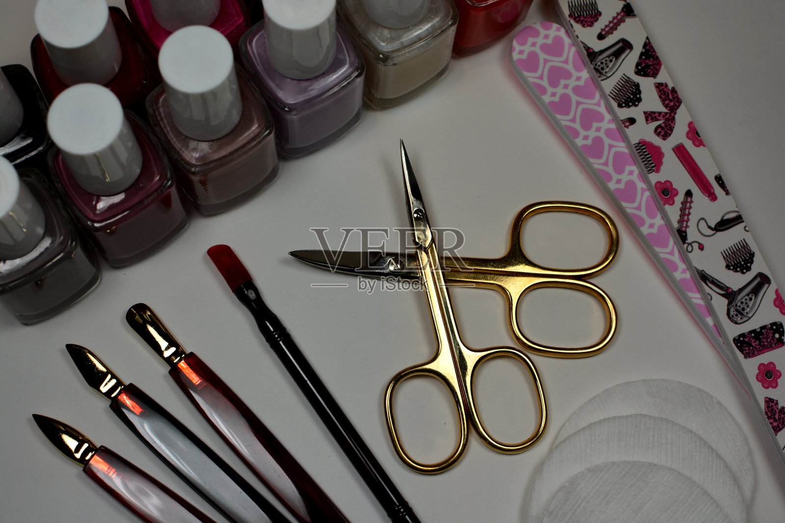 美甲套装照片摄影图片