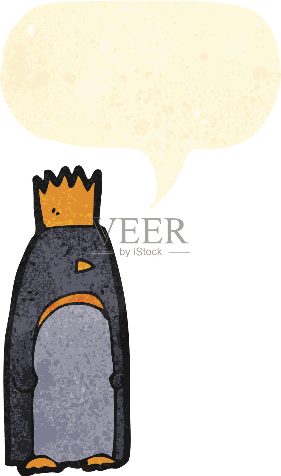 帝企鹅的卡通插画图片素材