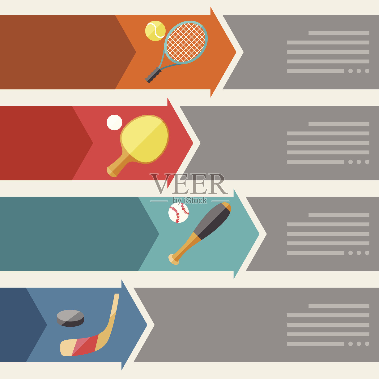 体育信息图表可选横幅。插画图片素材