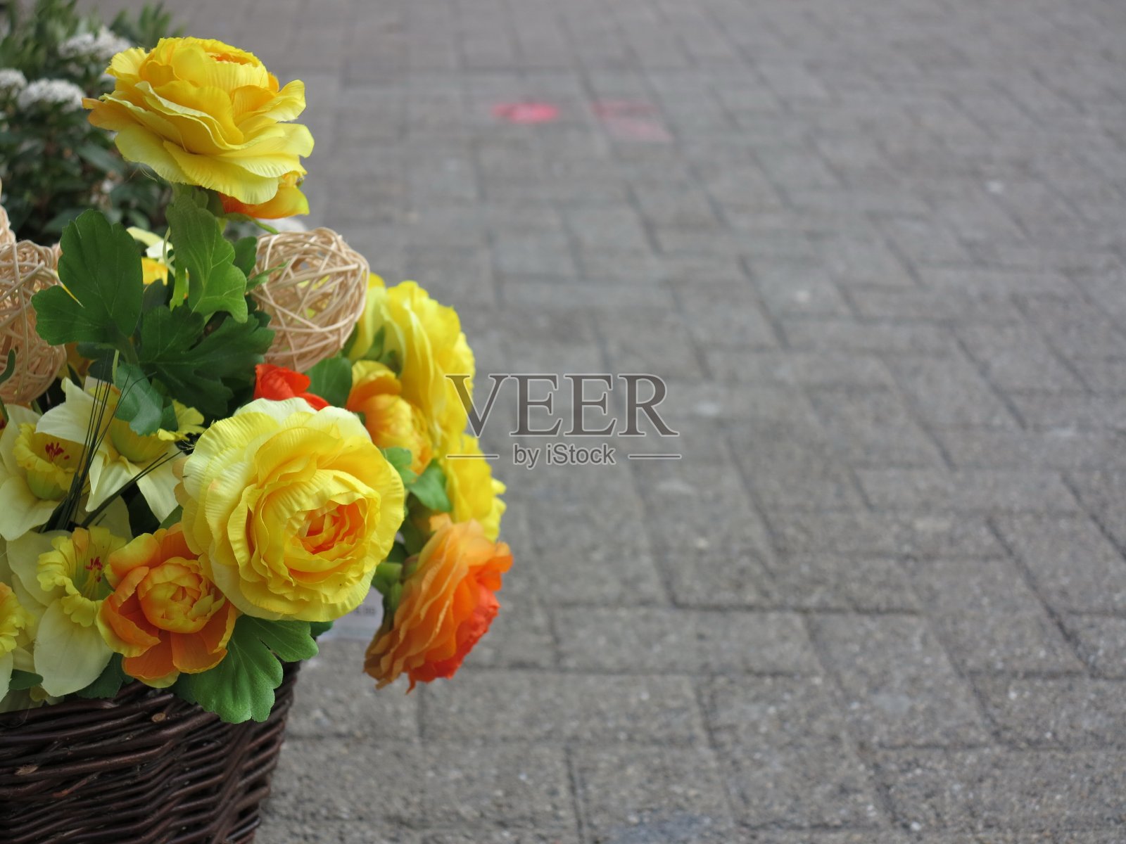 花篮子照片摄影图片