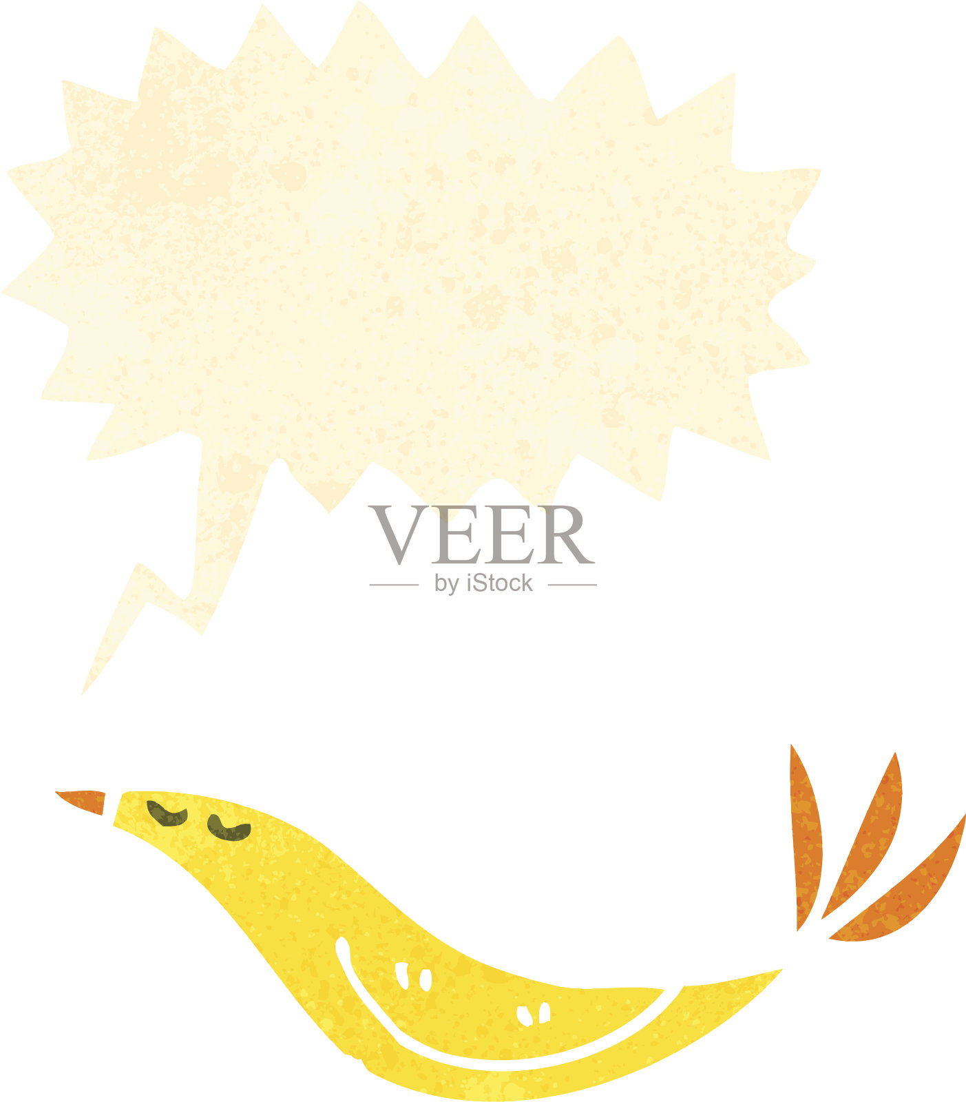 复古的卡通鸟设计元素图片