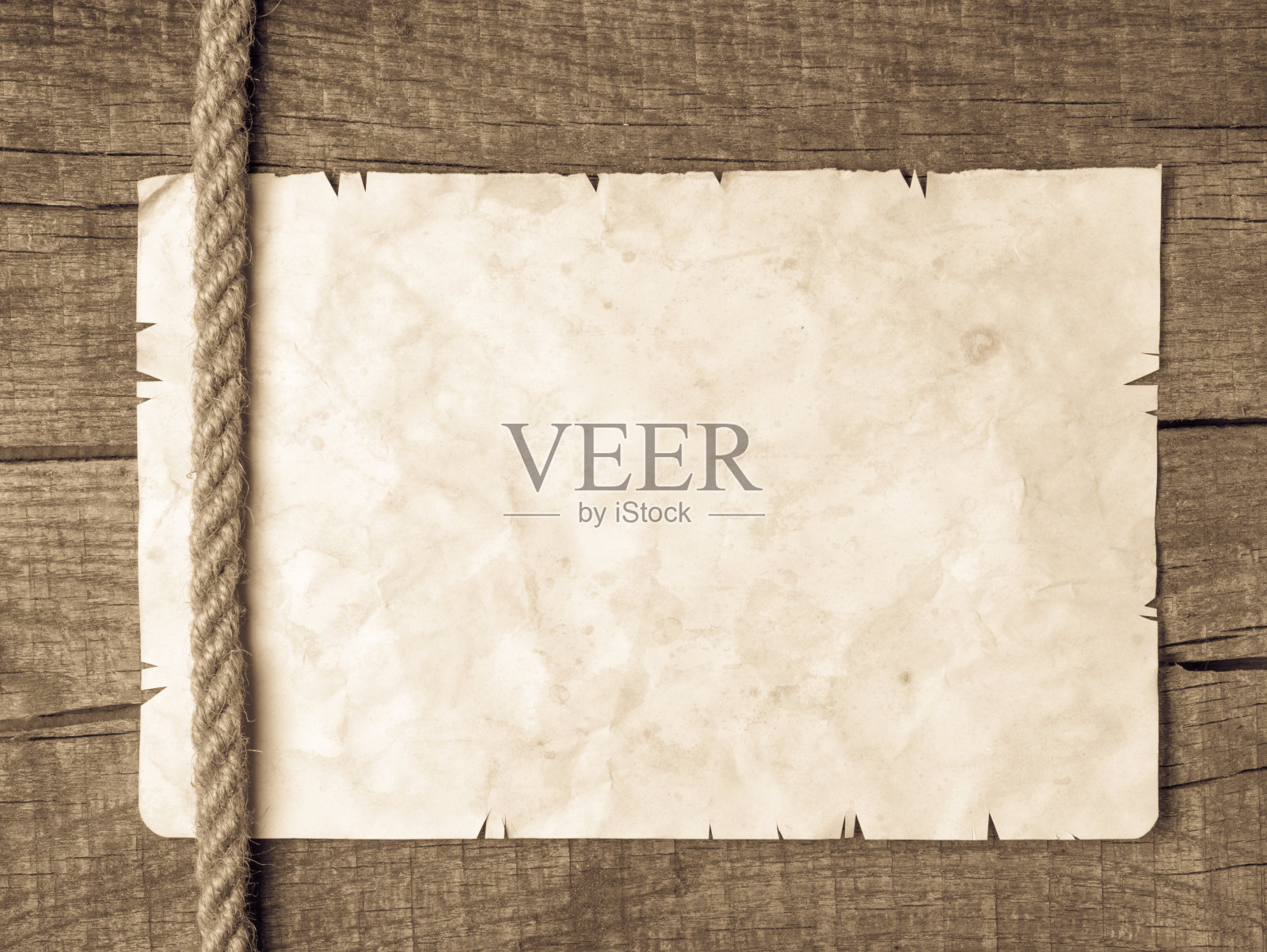 绳子和古老的纸张照片摄影图片