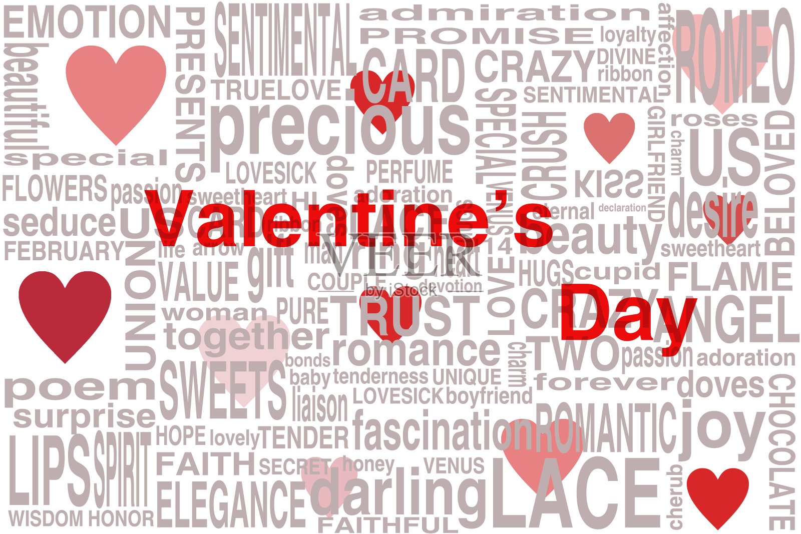 情人节贺卡，上面写着照片摄影图片