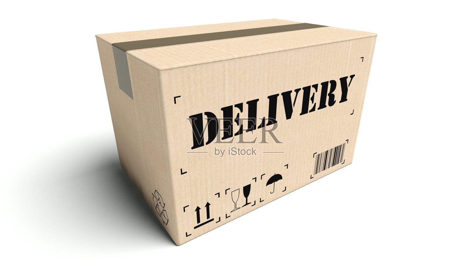 发货纸板箱隔离白色照片摄影图片