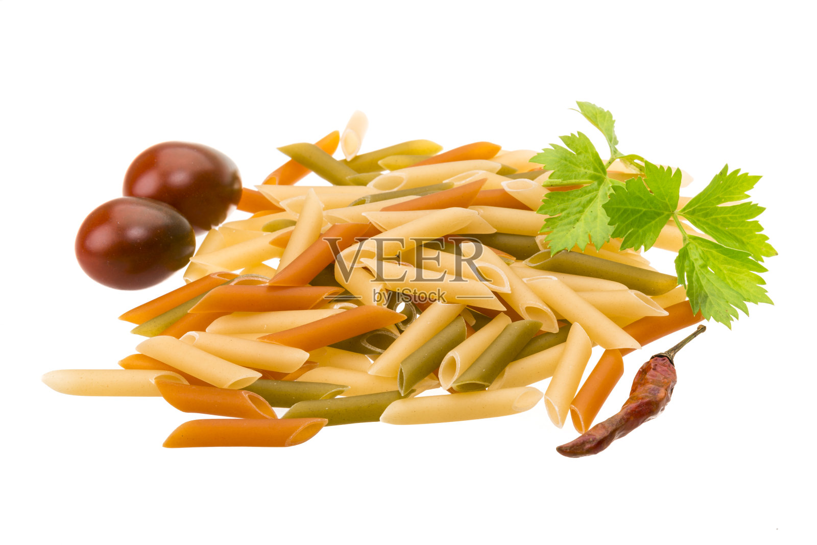 通心粉-各种颜色照片摄影图片