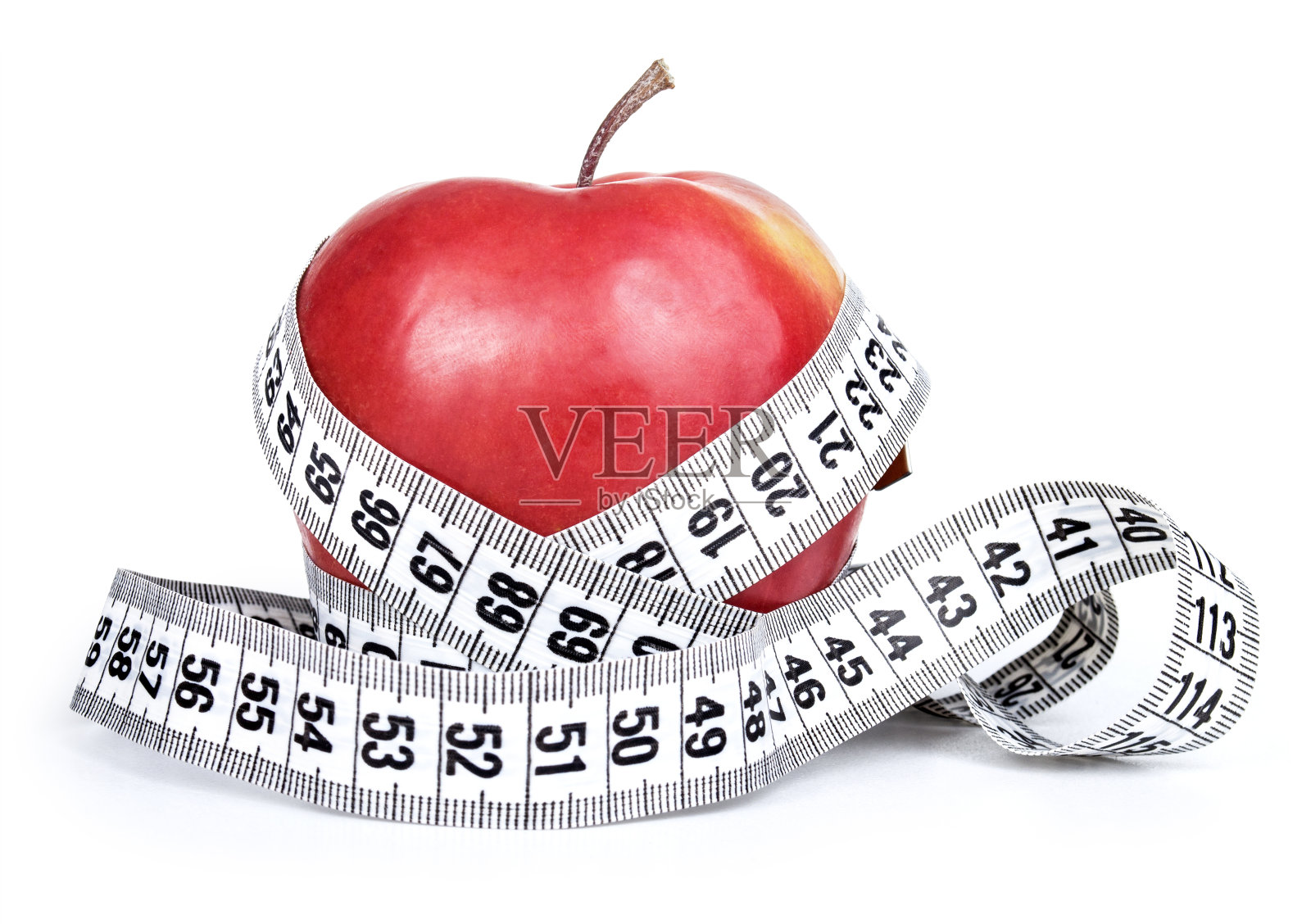 测量红苹果照片摄影图片