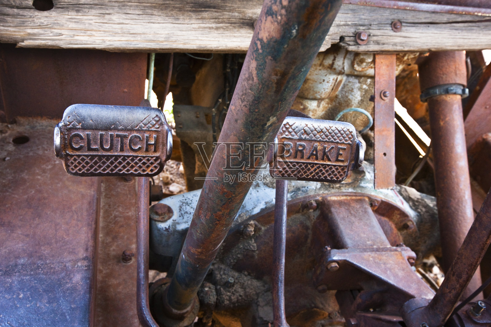 制动离合器齿轮古董踏板照片摄影图片