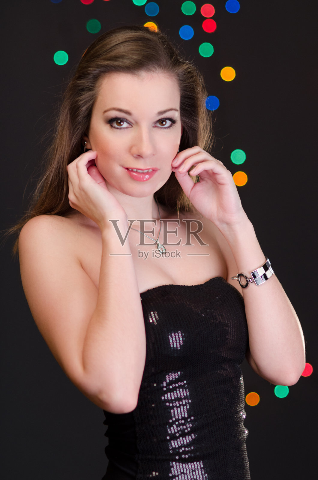 女人在迪斯科照片摄影图片