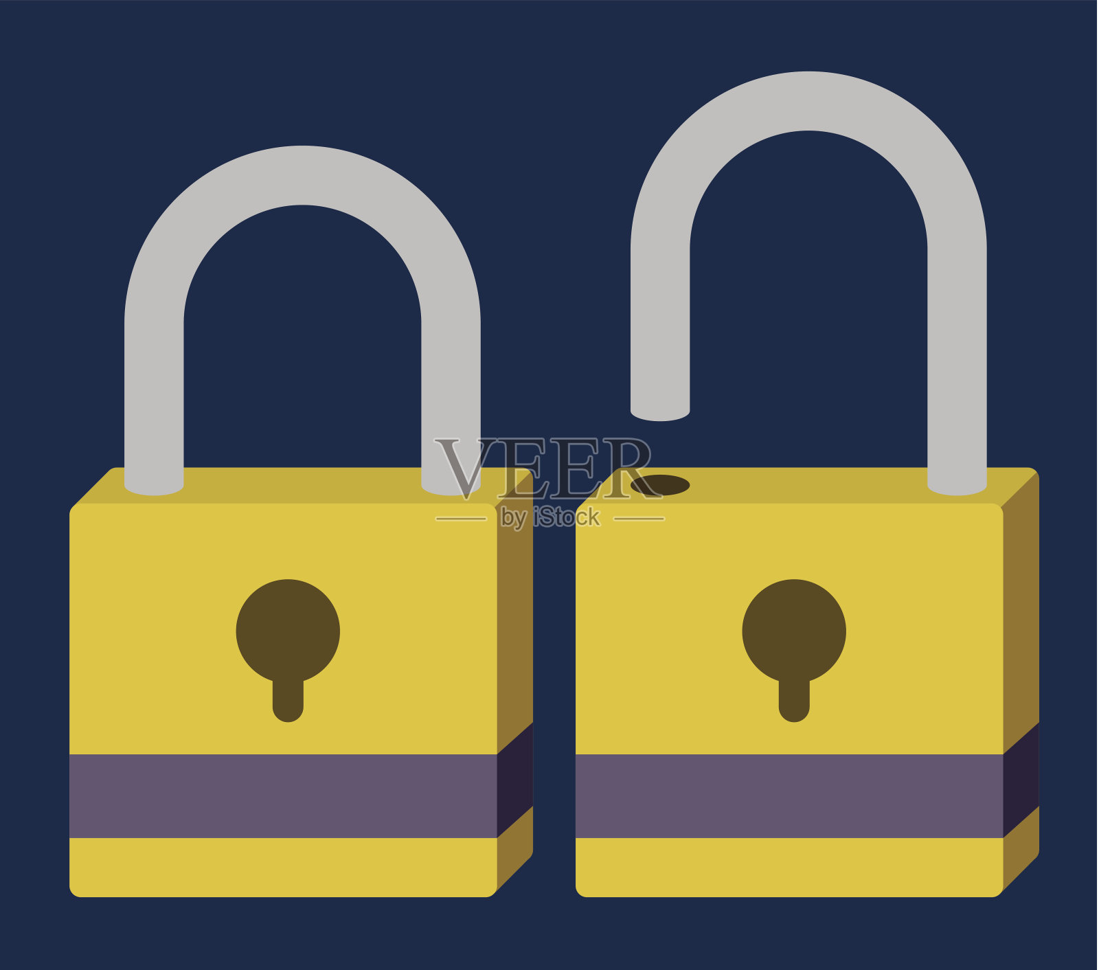 安全系统插画图片素材