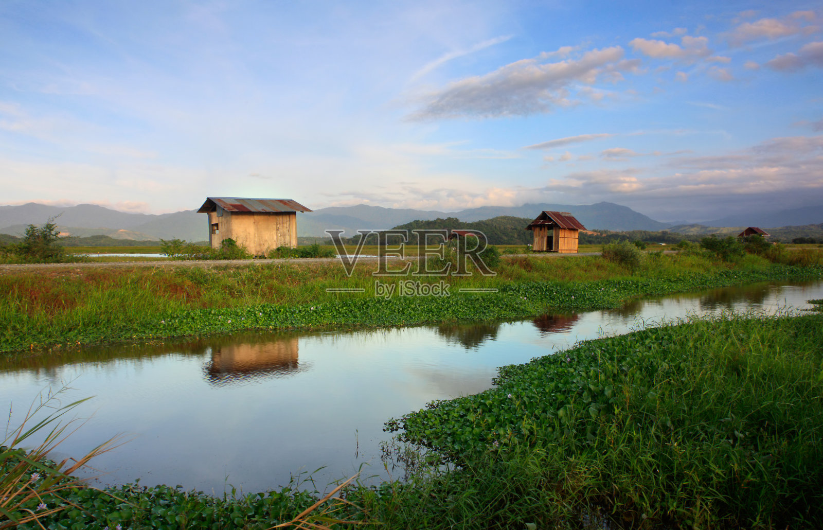 马来西亚婆罗洲沙巴州的乡村景象照片摄影图片