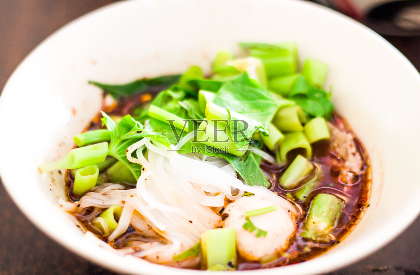 关闭泰国面条照片摄影图片