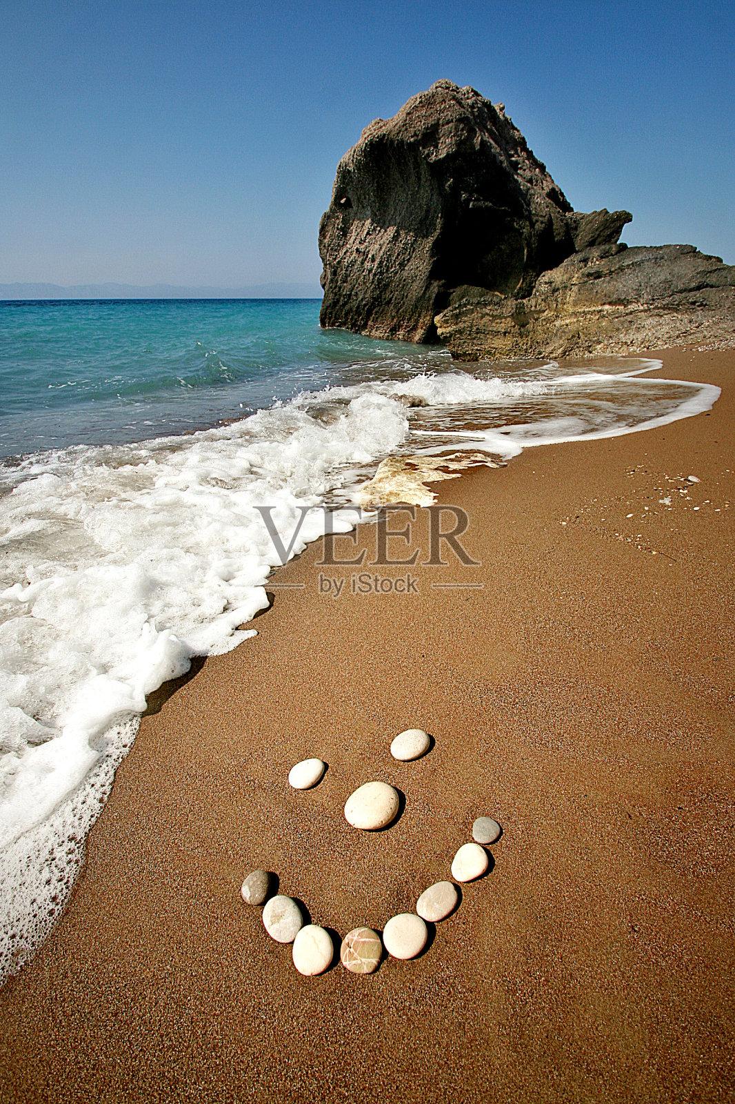 微笑的海滩照片摄影图片