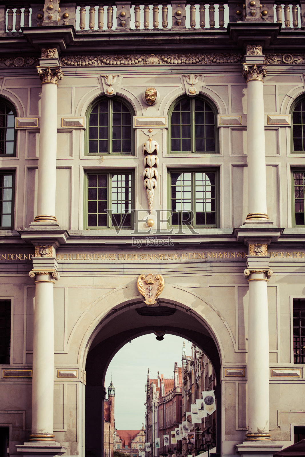 格但斯克的历史中心照片摄影图片