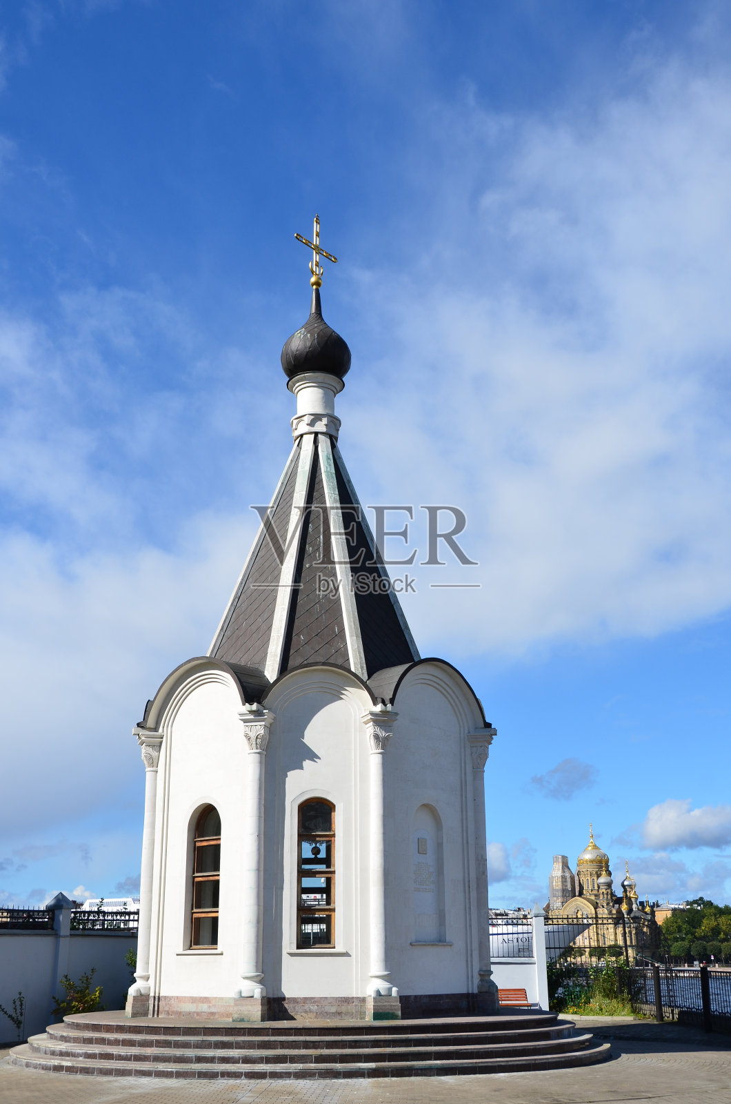 教堂的塔照片摄影图片