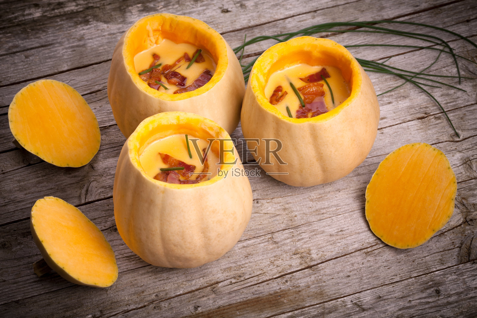 奶油南瓜土豆汤照片摄影图片