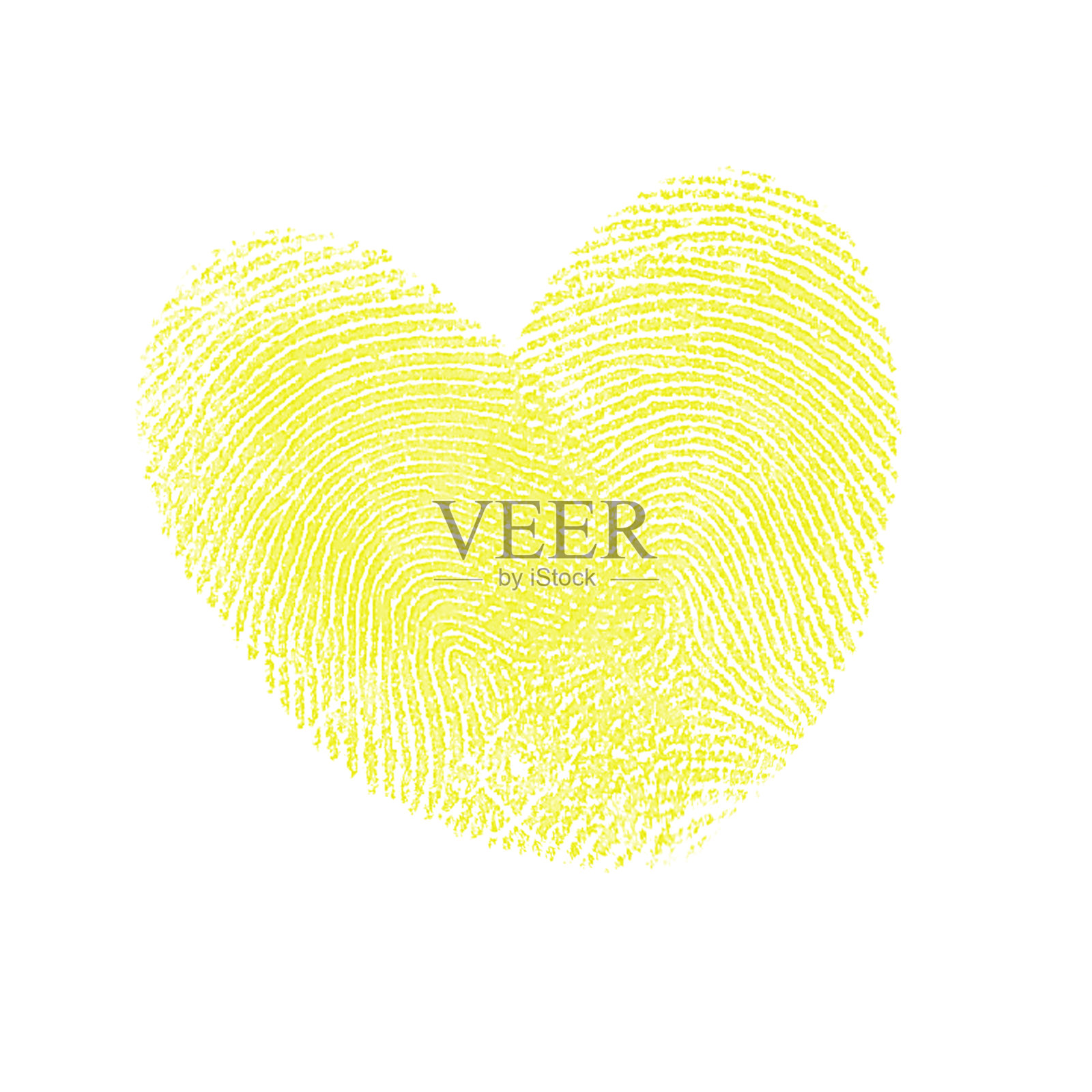 黄色的拇指指纹的心照片摄影图片