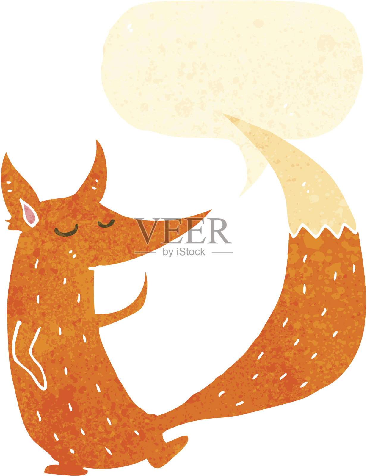 复古卡通《聪明狐狸》设计元素图片