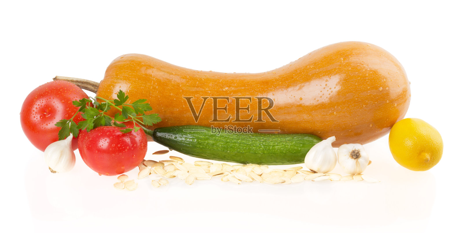 白色背景上的蔬菜照片摄影图片