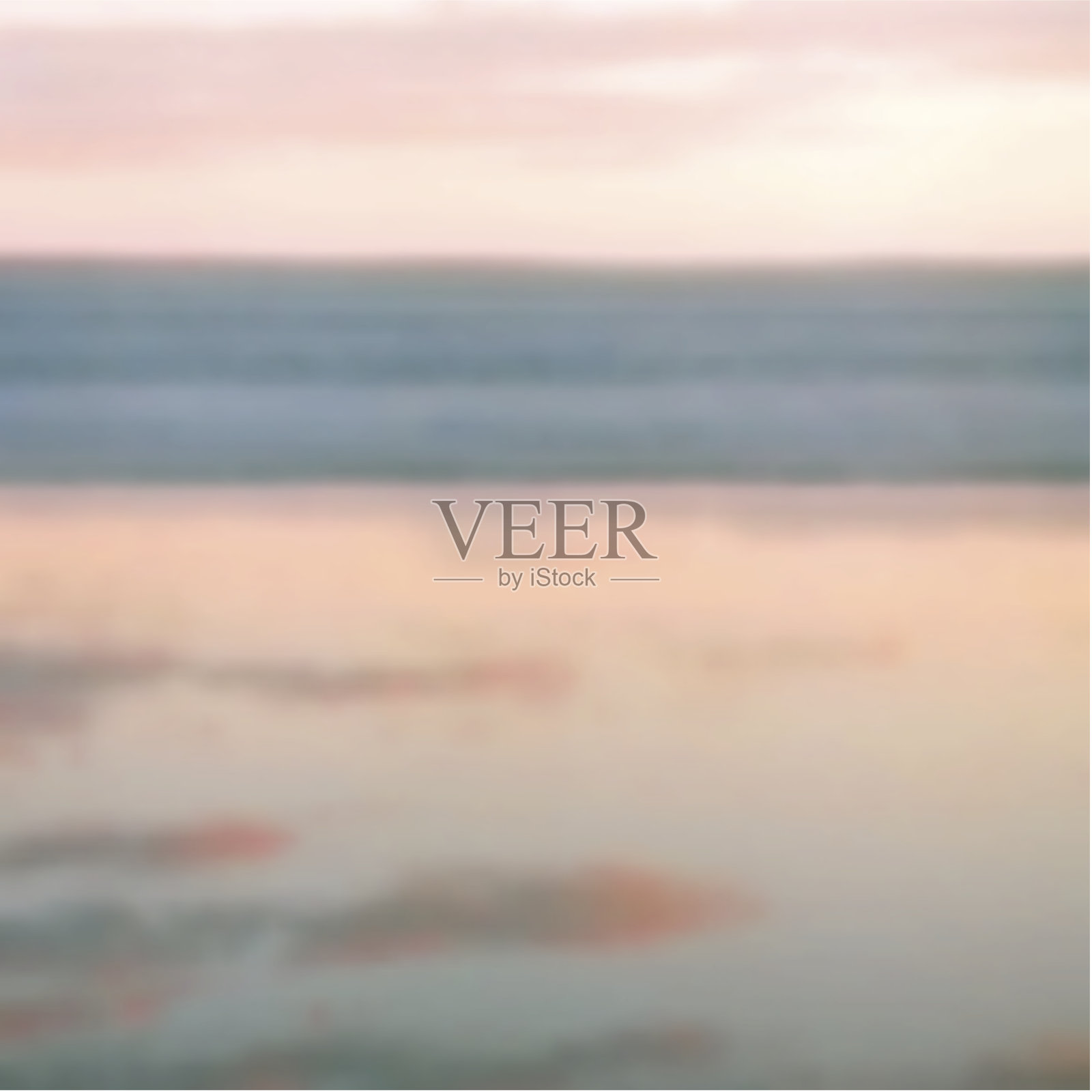 反映了云。插画图片素材