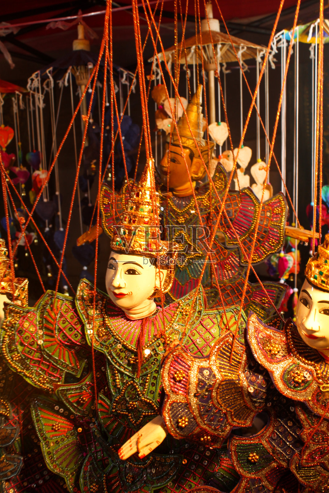 老挝的木偶照片摄影图片