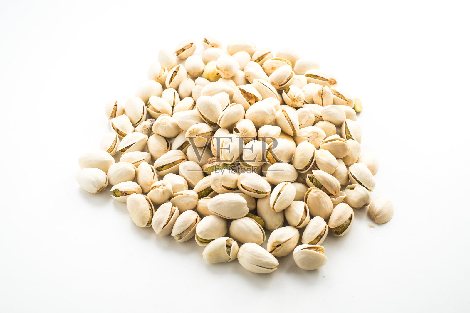 开心果对白色孤立照片摄影图片