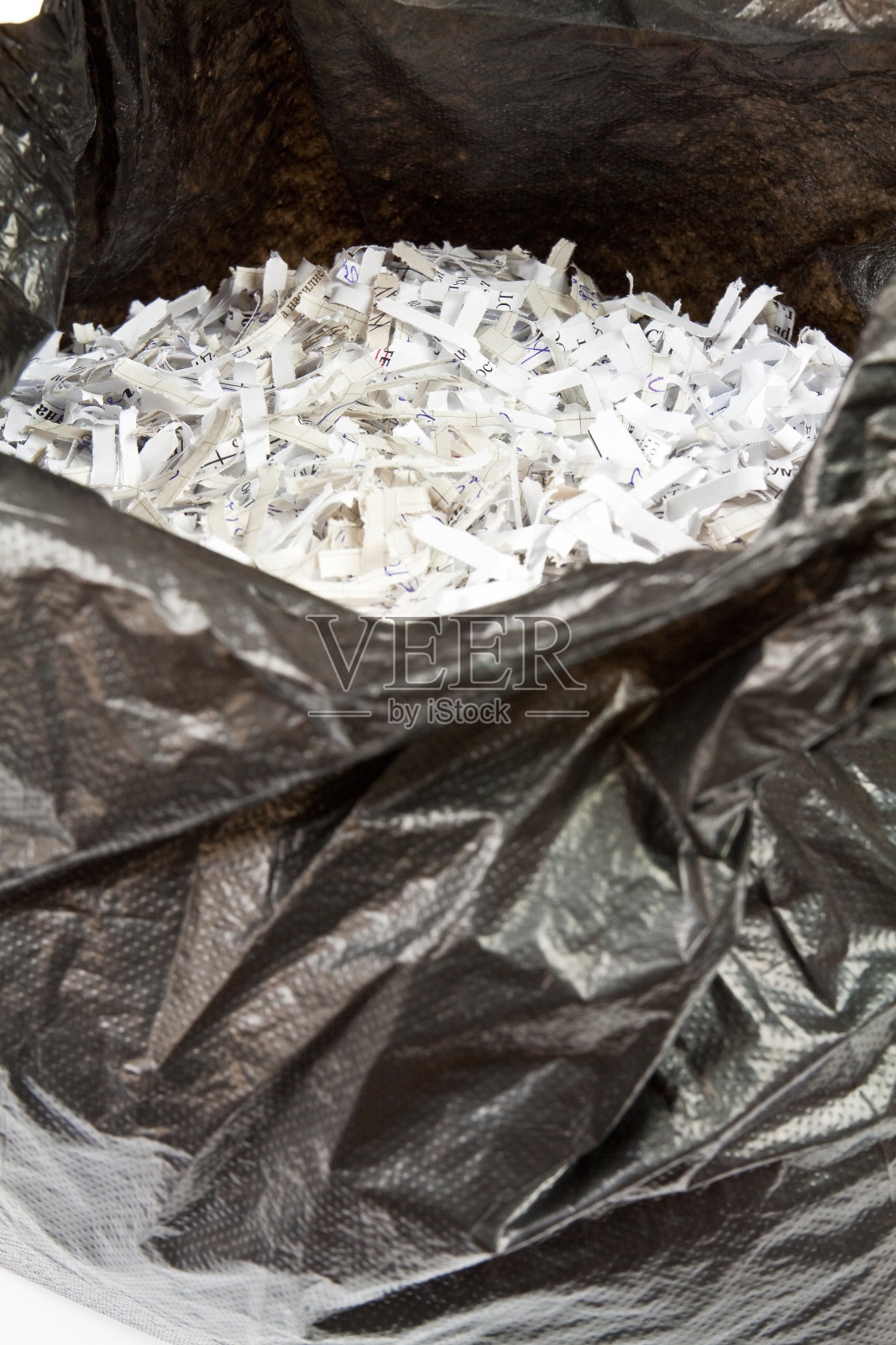粉碎后的纸照片摄影图片