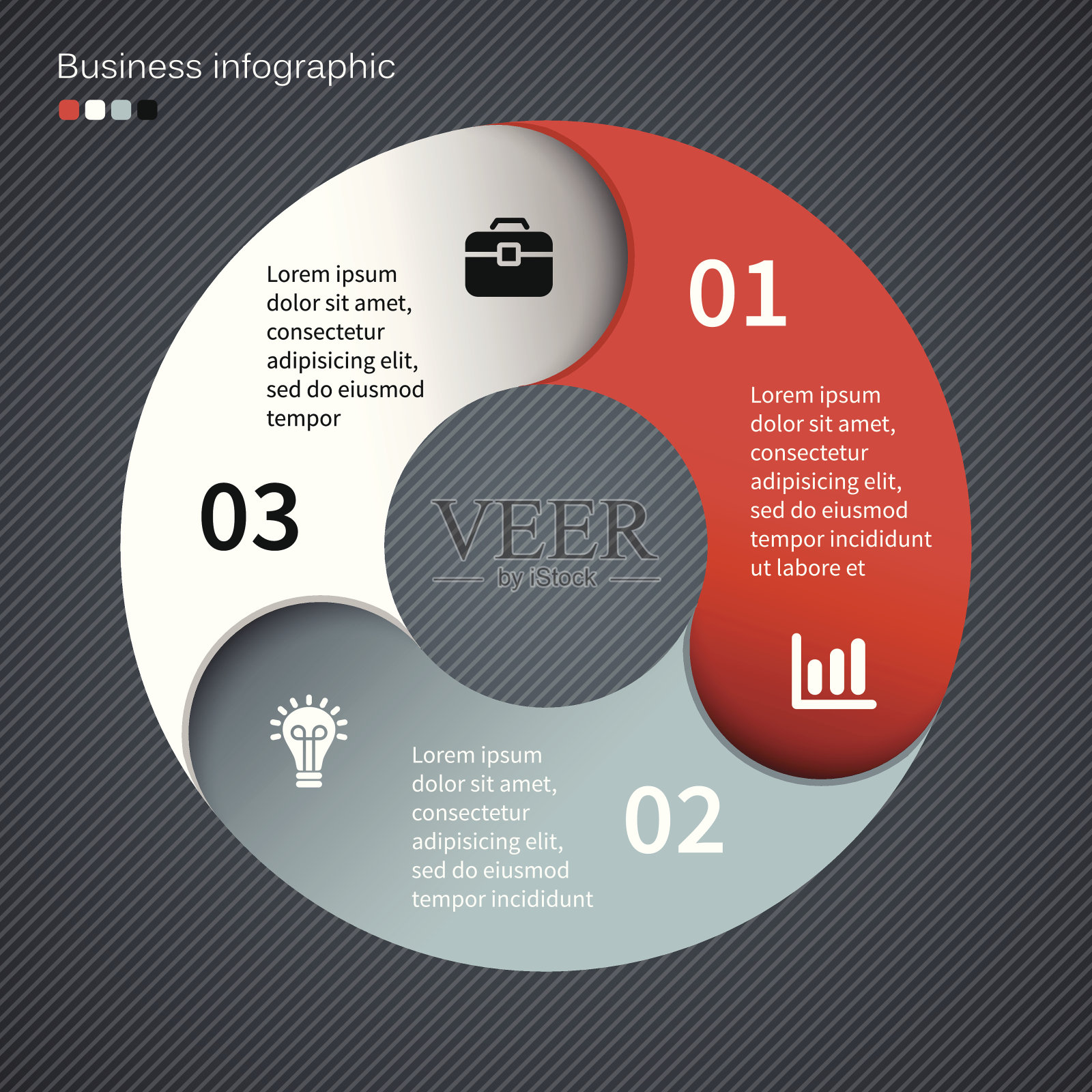 现代矢量信息图形的商业项目插画图片素材