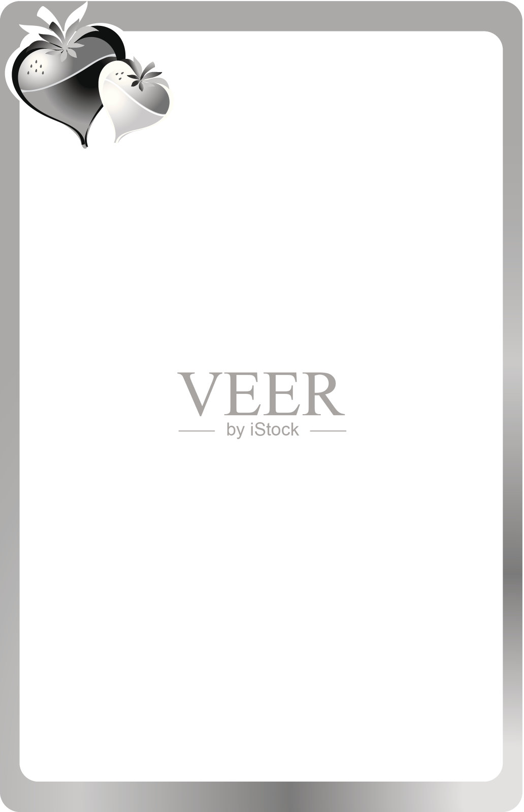 草莓框架插画图片素材