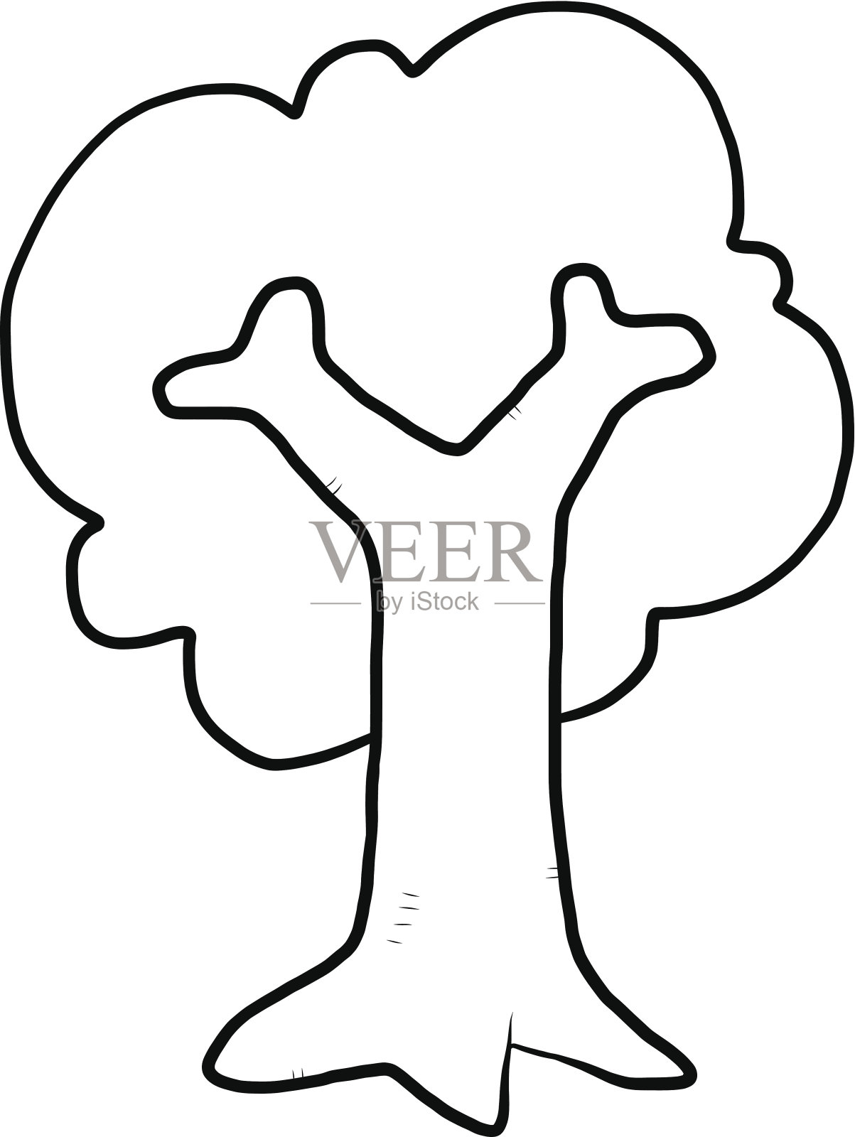 树卡通外形。设计元素图片