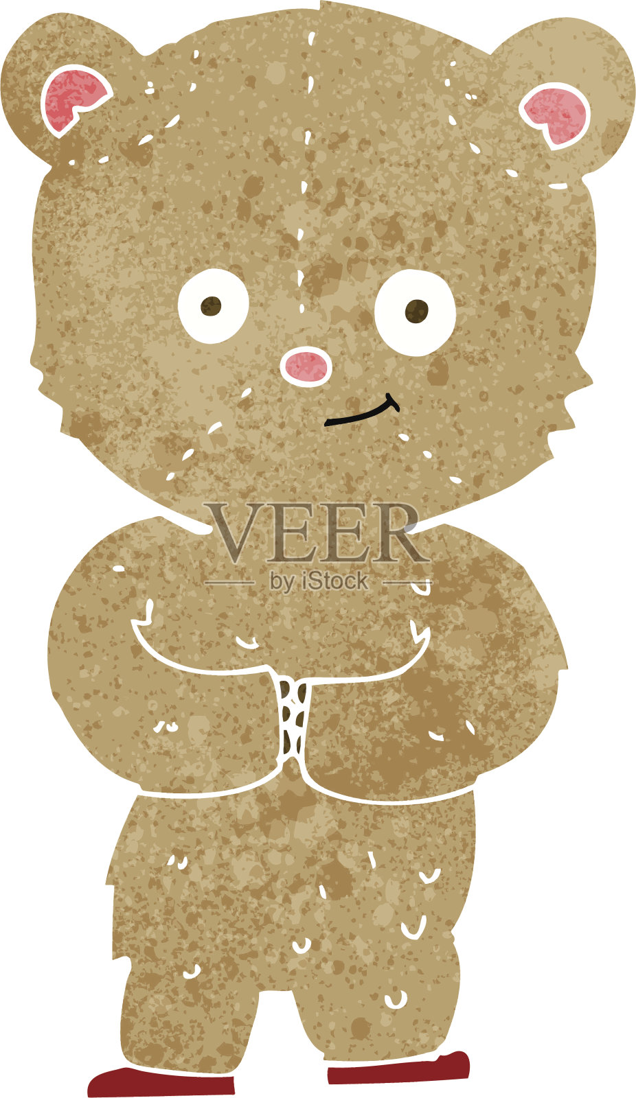 卡通的泰迪熊插画图片素材