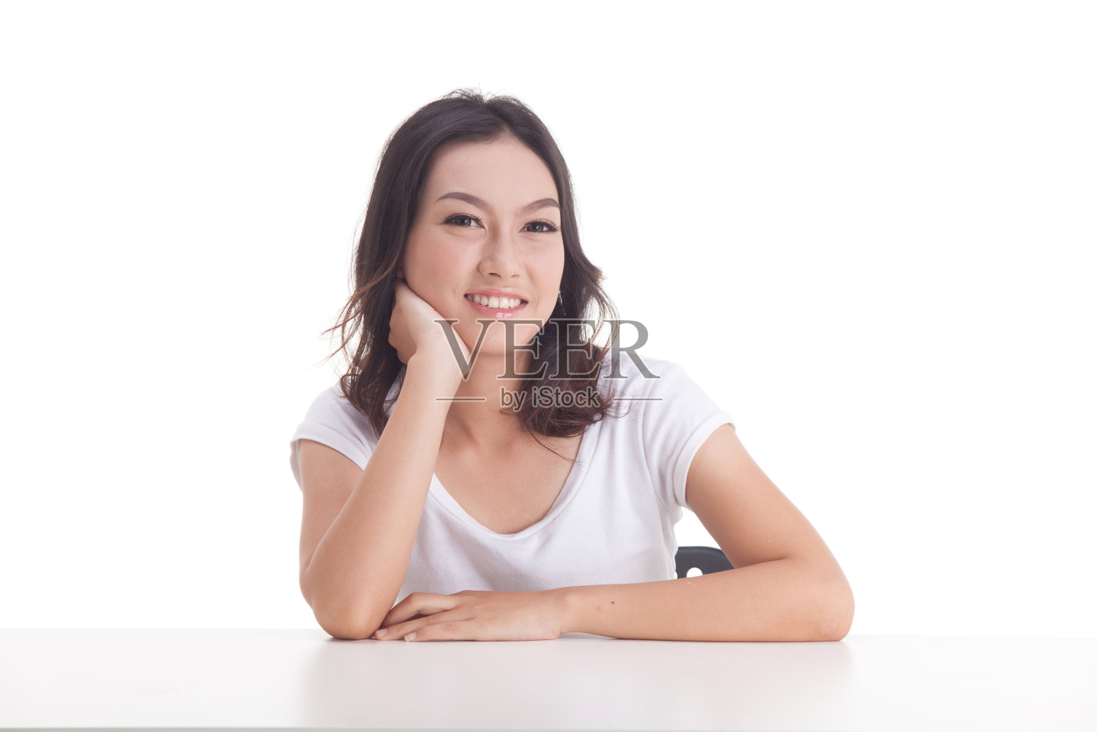 亚洲女孩肖像照片摄影图片