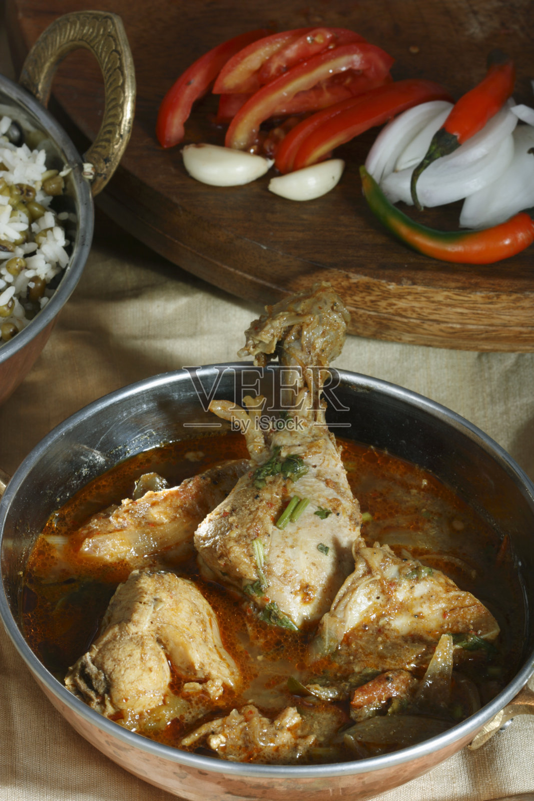 Chettinad鸡照片摄影图片