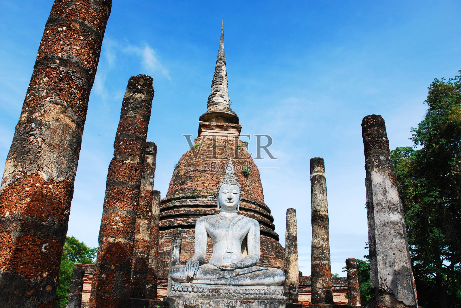 泰国素可泰国家公园。照片摄影图片